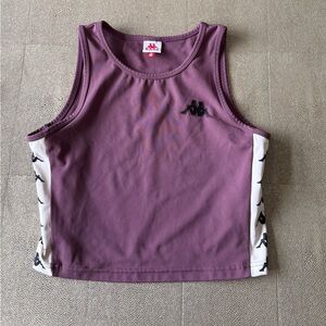 Kappa Mauve Tank Top with Black Logo